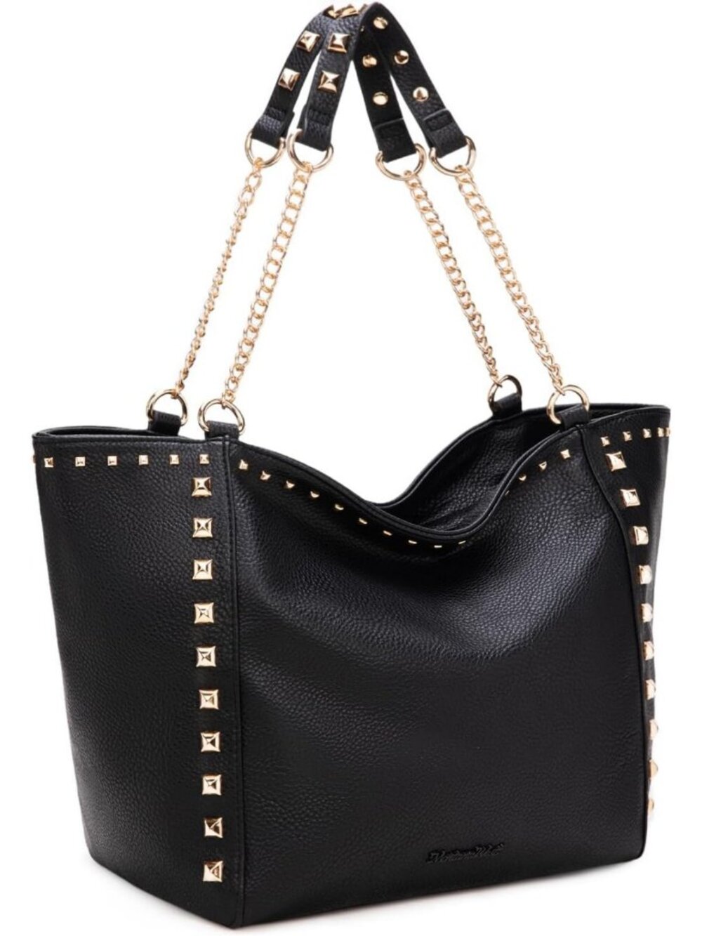 Oversized Women's Tote Bag - Stylish Shoulder Purse with Chain Detail, Large